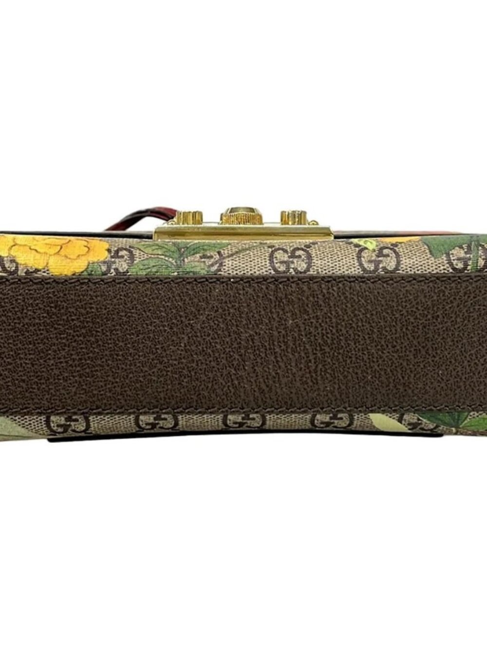 GUCCI Padlock Small,Guccitian 409487 Beige Dark Brown Multi PVC Leather - - Picture 5 of 15